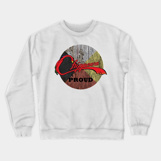 Chippewa Proud Medicine Wheel Crewneck Sweatshirt by O_Canada 